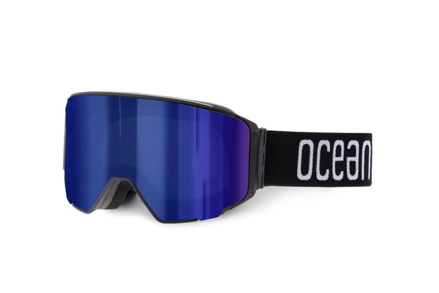 OCEAN GLASSES DENALI YH6301.2 full-rimmed black eyewear with a warp shape, suitable for unisex use.