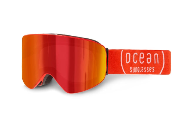 OCEAN GLASSES EIRA YH5106.1 full-rimmed red eyewear with a warp shape, suitable for unisex wear.