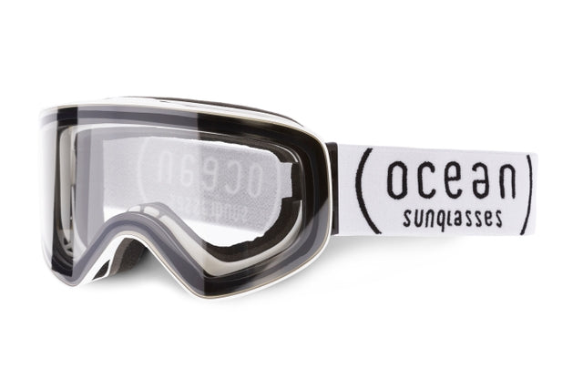 OCEAN GLASSES EIRA YH5109.1 full-rimmed white acetate eyewear with a modern warp shape.