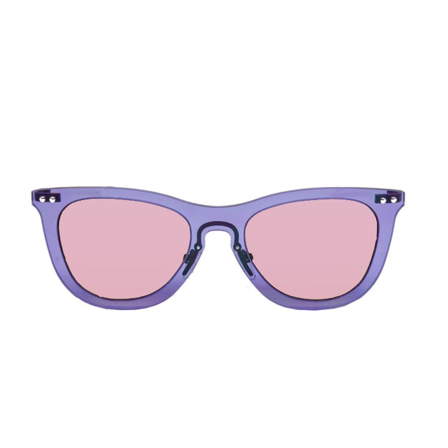 OCEAN GLASSES FLORENCIA 24.19 featuring a stylish round full-rimmed design in transparent nylon, suitable for unisex wear.