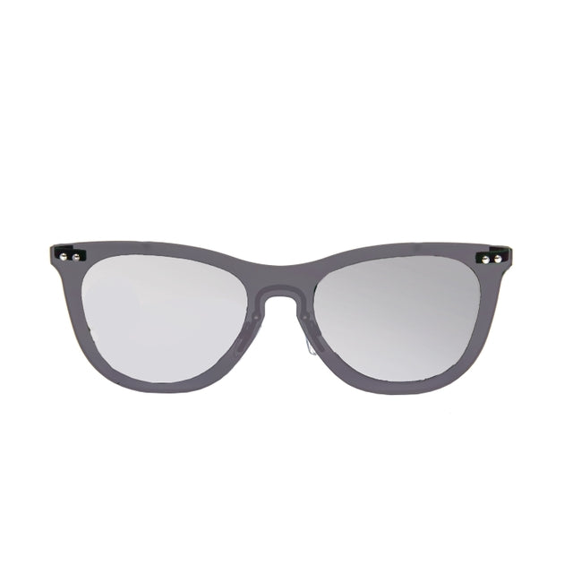 OCEAN GLASSES FLORENCIA 24.20, stylish round full-rimmed black glasses made from nylon, suitable for unisex wear.