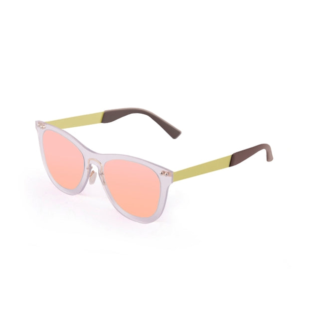 OCEAN GLASSES FLORENCIA 24.25 featuring a round full-rimmed transparent nylon frame, suitable for unisex wear.