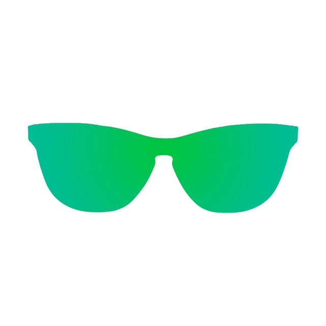 OCEAN GLASSES FLORENCIA 24.7 in vibrant green color with round full-rimmed design, showcasing its stylish and durable nylon frame.