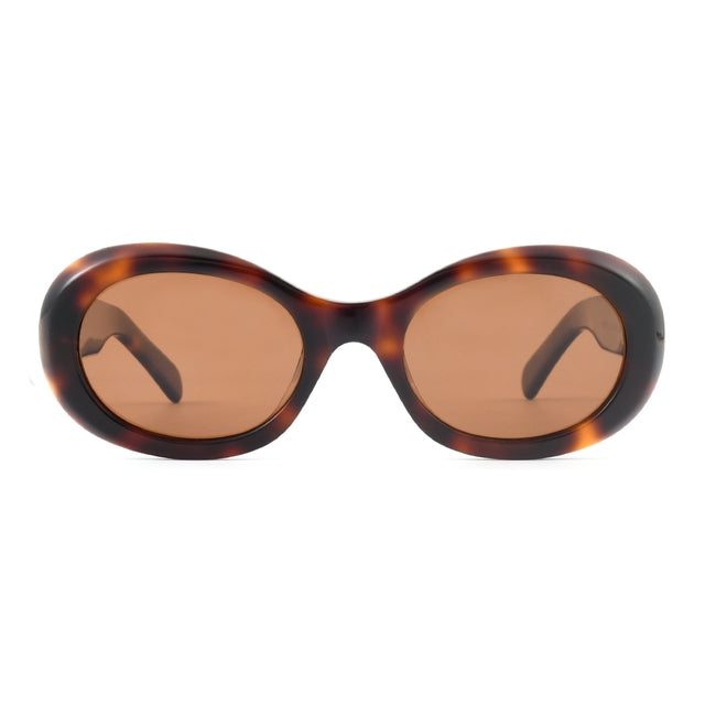 OCEAN GLASSES GENEVE 7012.2 featuring a round full-rimmed black acetate frame, suitable for unisex wear.