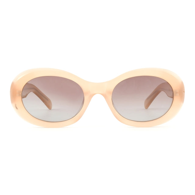 OCEAN GLASSES GENEVE 7012.4 full-rimmed round glasses in brown acetate, showcasing stylish design and comfortable fit.