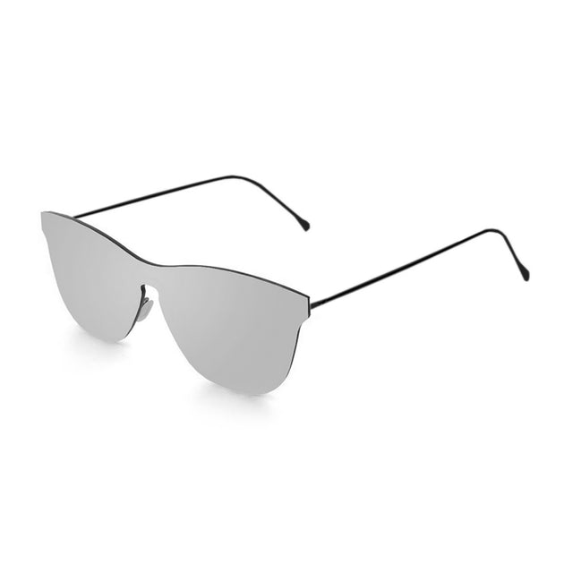 OCEAN GLASSES GENOVA 23.9 in silver, featuring a full-rimmed round frame, perfect for unisex wear.