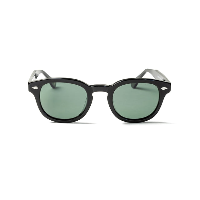 OCEAN GLASSES HAMPTON 8004.1 featuring a full-rimmed round black acetate frame, designed for unisex wear.