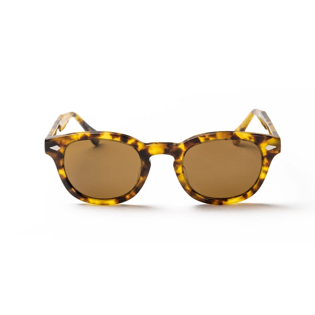 OCEAN GLASSES HAMPTON 8004.2 featuring a full-rimmed round frame in brown acetate, designed for unisex wear.