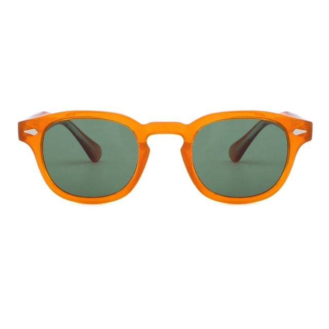 OCEAN GLASSES HAMPTON 8004.3 featuring a full-rimmed round design in vibrant orange, made from durable acetate material.