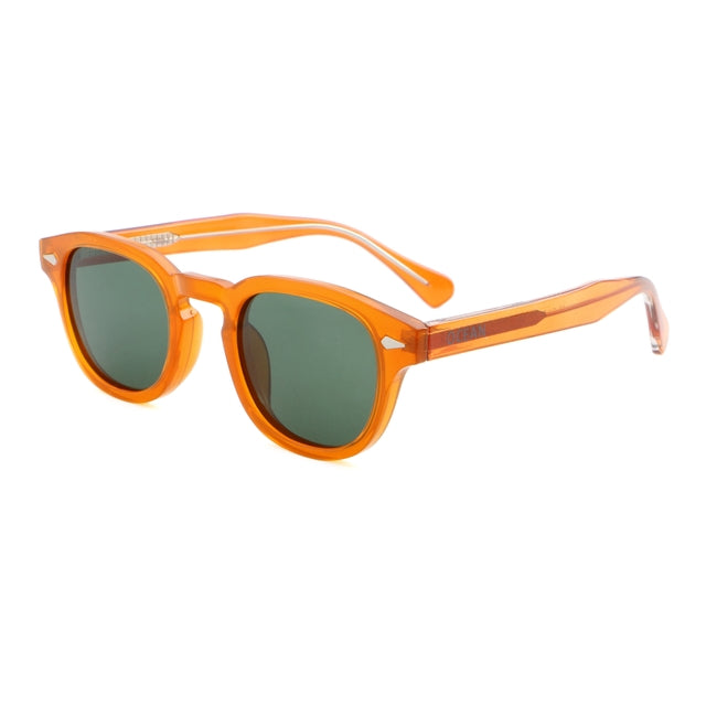 OCEAN GLASSES HAMPTON 8004.3 featuring a full-rimmed round design in vibrant orange, made from durable acetate material.