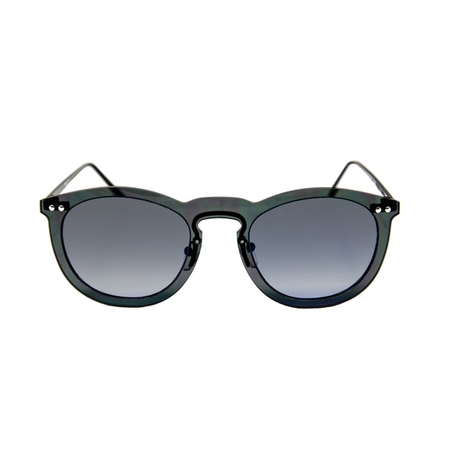 OCEAN GLASSES HELSINKI 20.17 featuring a full-rimmed round black frame made of nylon, suitable for unisex wear.