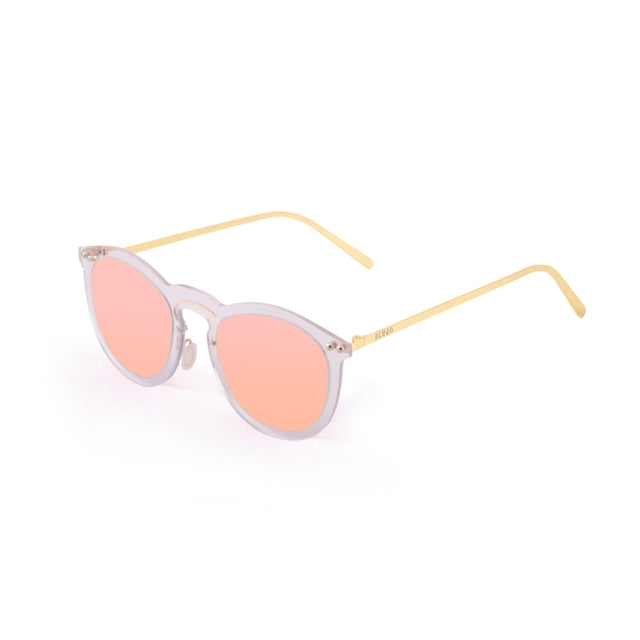 OCEAN GLASSES HELSINKI 20.25 featuring a full-rimmed round design in transparent nylon, suitable for unisex wear.