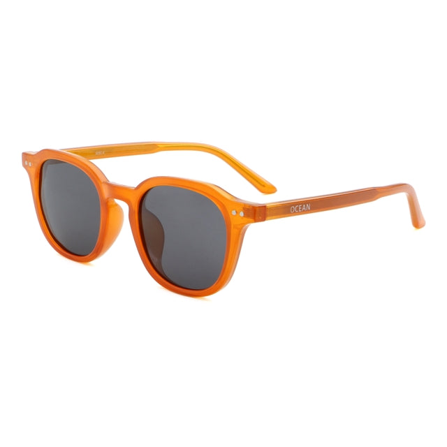 OCEAN GLASSES HILL 8092.4 full-rimmed round frame in vibrant orange, made from durable acetate material.