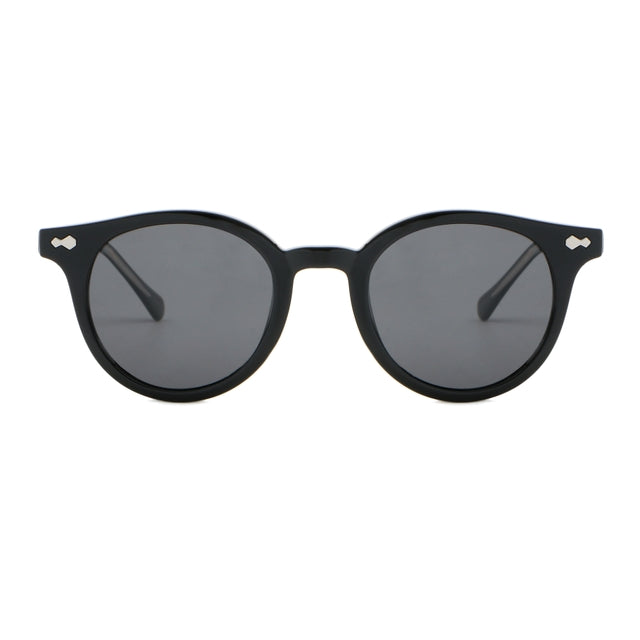 OCEAN GLASSES HONFLEUR 11000.3 featuring a round full-rimmed black acetate frame, suitable for unisex wear.