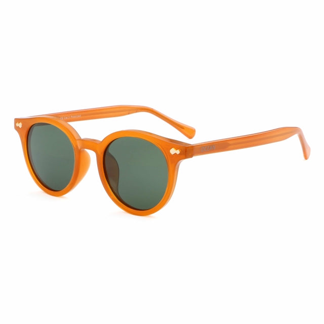 OCEAN GLASSES HONFLEUR 11000.6 in vibrant orange, featuring a full-rimmed round frame, perfect for unisex style.