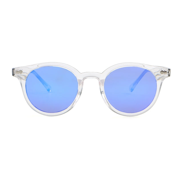 OCEAN GLASSES HONFLEUR 11000.8 featuring a round full-rimmed transparent acetate frame, suitable for unisex wear.