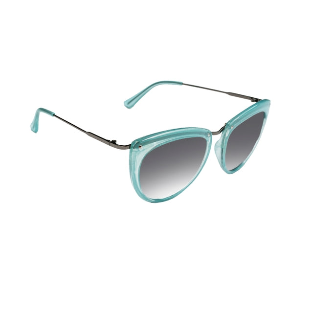 OCEAN GLASSES HOUSTON 401.1 full-rimmed cat-eye glasses in transparent acetate, designed for women.