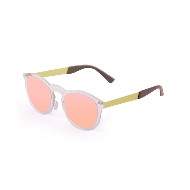 OCEAN GLASSES IBIZA 21.25 featuring a round full-rimmed transparent nylon frame, perfect for stylish sun protection.