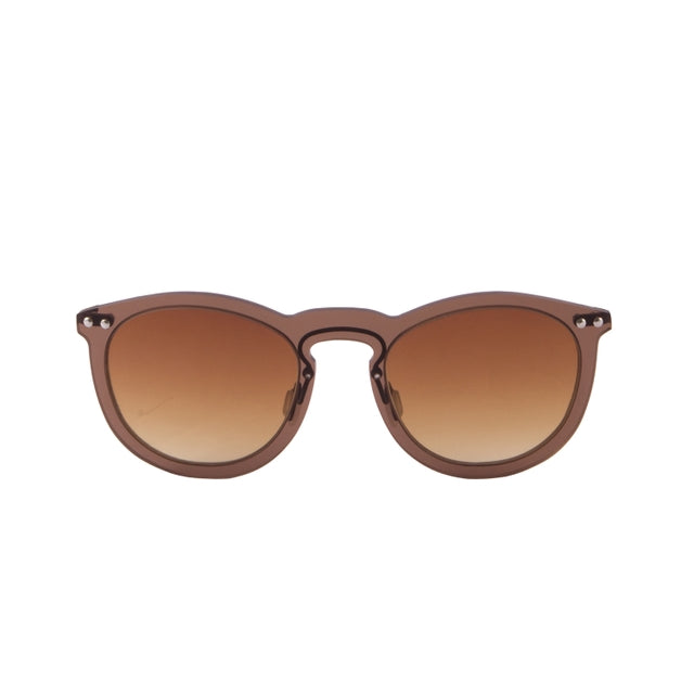 OCEAN GLASSES IBIZA 21.14 featuring a round full-rimmed design in brown color, made from durable nylon material.