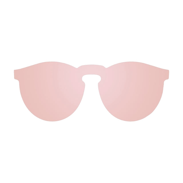 OCEAN GLASSES IBIZA 21.7 in vibrant pink color with a round full-rimmed design, suitable for unisex wear.