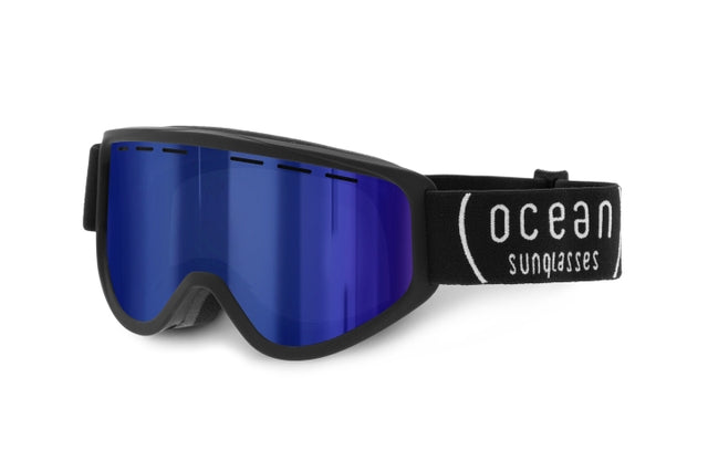 OCEAN GLASSES ICE YH5551.2 featuring a full-rimmed black acetate frame in a stylish warp shape, suitable for unisex wear.