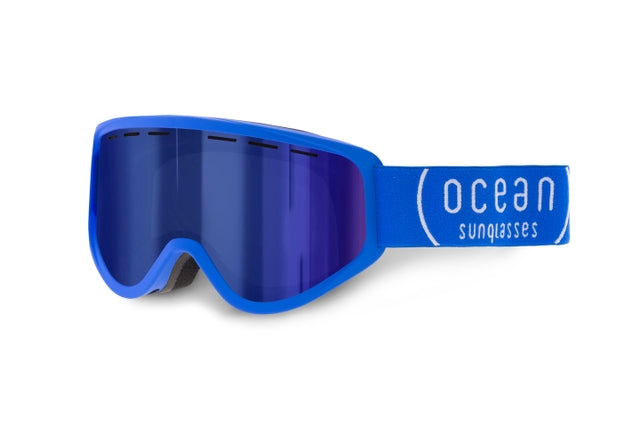 OCEAN GLASSES ICE YH5554.1 featuring a full-rimmed warp frame in vibrant blue, made from lightweight acetate, suitable for unisex wear.