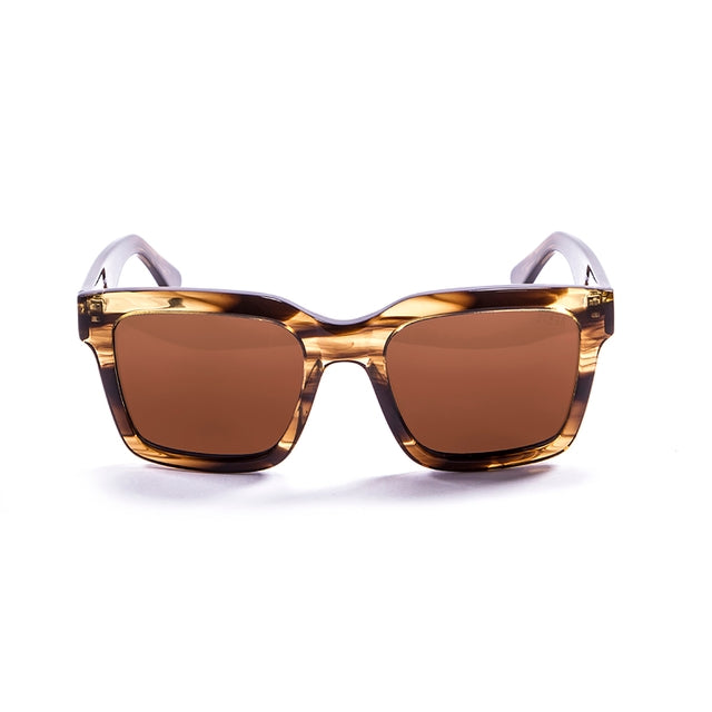 OCEAN GLASSES JAWS 63000.94 featuring a full-rimmed rectangular design in brown acetate, suitable for unisex wear.