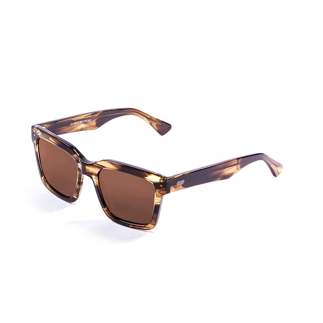 OCEAN GLASSES JAWS 63000.94 featuring a full-rimmed rectangular design in brown acetate, suitable for unisex wear.