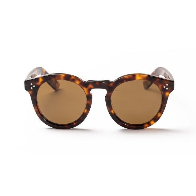 OCEAN GLASSES KANSAS 8011.4 featuring a full-rimmed round frame in brown acetate, suitable for unisex wear.