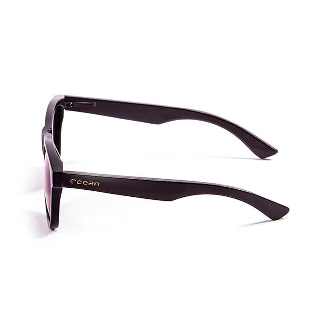 OCEAN GLASSES KENEDY 53001.1 featuring a full-rimmed black wooden frame, perfect for unisex wear.