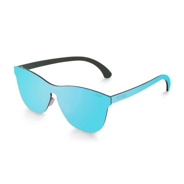 OCEAN GLASSES LA MISSION 25.1N featuring a round full-rimmed grey nylon frame, designed for unisex wear.