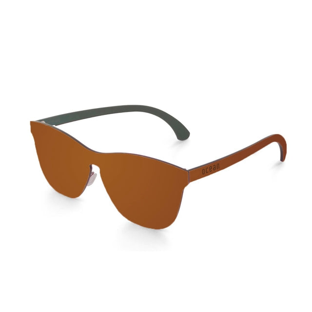 OCEAN GLASSES LA MISSION 25.3N in brown color, featuring a round full-rimmed design, suitable for unisex wear.