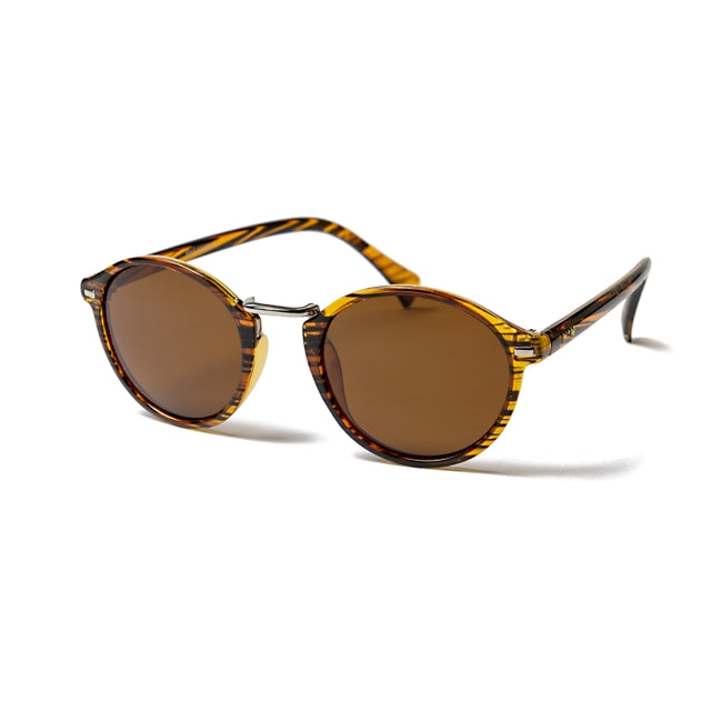 OCEAN GLASSES Lille 10305.7 full-rimmed round glasses in brown, suitable for unisex wear.