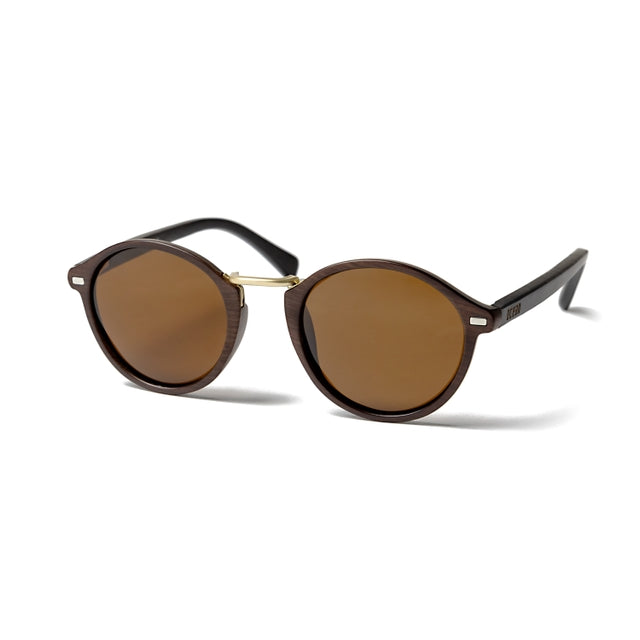 OCEAN GLASSES LILLE 10310.2 featuring a round full-rimmed brown plastic frame, suitable for unisex wear.