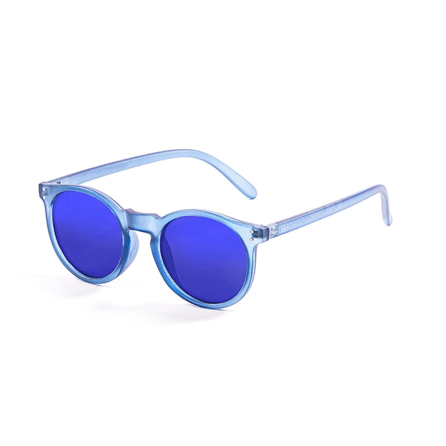 OCEAN GLASSES LIZARD 72001.1 featuring a full-rimmed round frame in vibrant blue, designed for unisex wear.