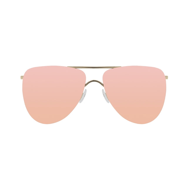 OCEAN GLASSES LONG BEACH 18112.2 in gold, featuring a round full-rimmed design, perfect for unisex wear.