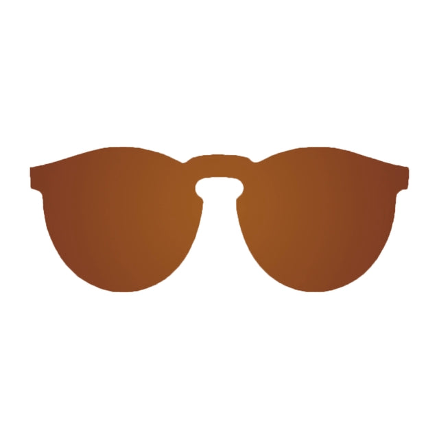 OCEAN GLASSES LONGBEACH 22.3N featuring a round full-rimmed design in brown color, made from durable nylon material.