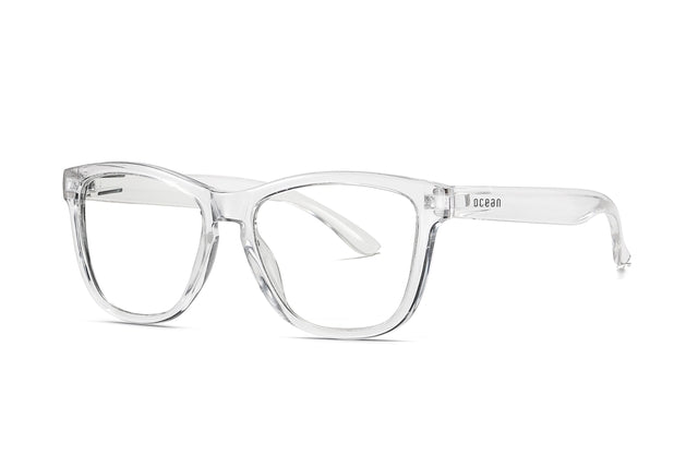 OCEAN GLASSES macintosh 717.3 featuring a full-rimmed round transparent plastic frame, suitable for unisex wear.