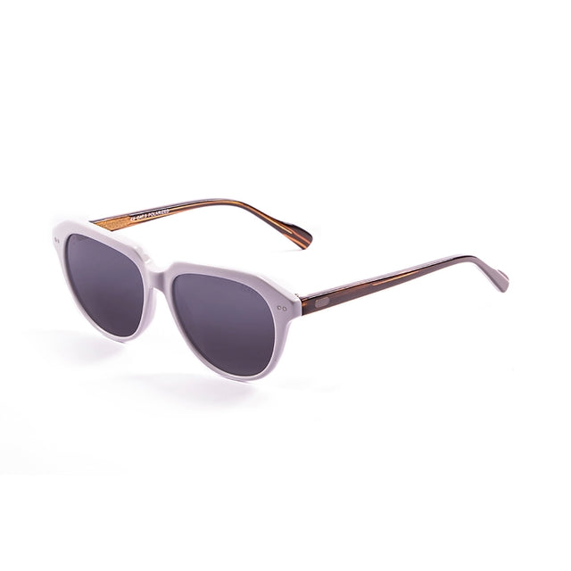 OCEAN GLASSES MAVERICKS 10000.2 featuring a round full-rimmed brown acetate frame, suitable for unisex wear.