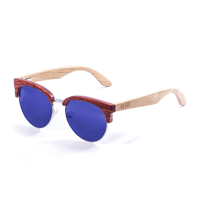 OCEAN GLASSES MEDANO 67001.3 featuring a round full-rimmed brown frame, suitable for unisex wear.