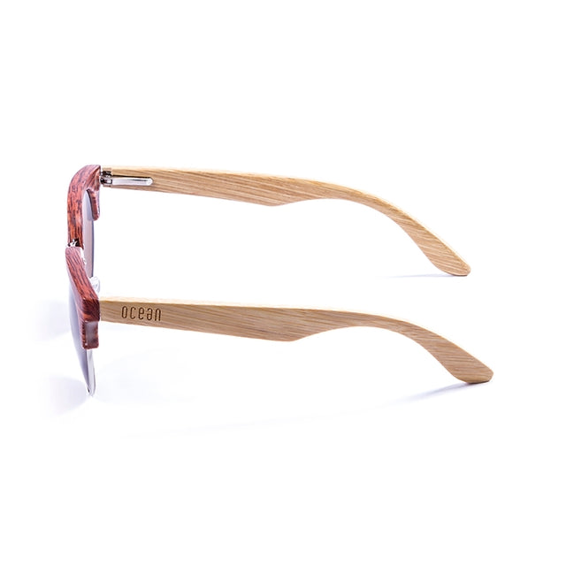 OCEAN GLASSES MEDANO 67001.3 featuring a round full-rimmed brown frame, suitable for unisex wear.