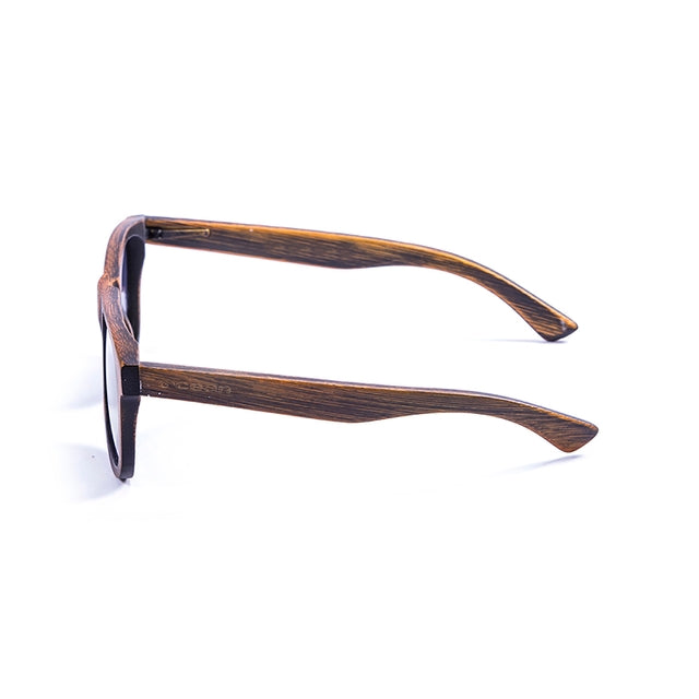 OCEAN GLASSES NELSON 53002.01, stylish black wooden rectangular glasses with full-rimmed frame.