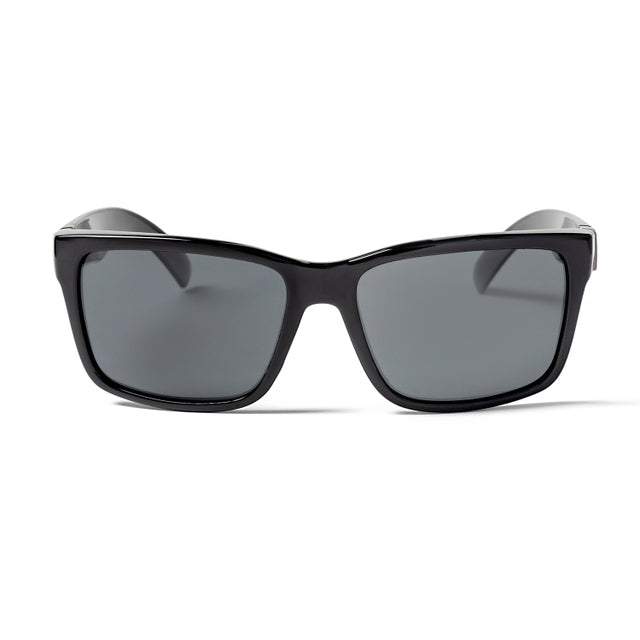 OCEAN GLASSES North Shore 19990.5 round full-rimmed sunglasses in black, showcasing stylish design and comfortable fit.