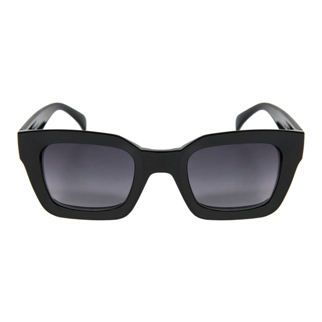 OCEAN GLASSES OSAKA 402.1, stylish black full-rimmed rectangular glasses made from TR90 material, suitable for unisex wear.