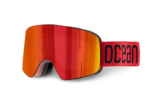 OCEAN GLASSES PARBAT YH6206.1 in vibrant red color with a full-rimmed warp frame design, suitable for unisex wear.