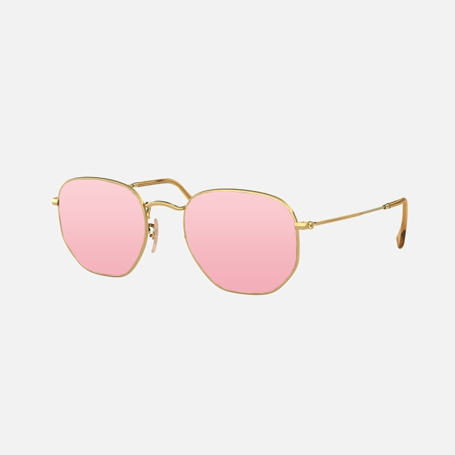 OCEAN GLASSES PERTH 22000.5 featuring a round full-rimmed gold metal frame, designed for unisex wear.