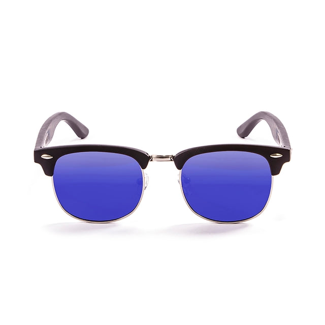 OCEAN GLASSES REMEMBER 56011.1 featuring a round full-rimmed black plastic frame, suitable for unisex wear.