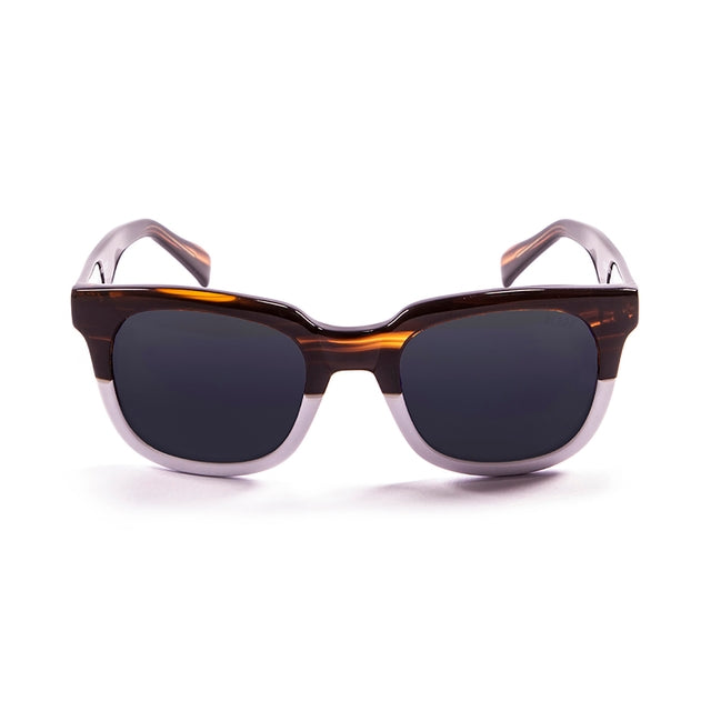 OCEAN GLASSES SAN CLEMENTE 61000.0 featuring a full-rimmed rectangular brown acetate frame, suitable for unisex wear.