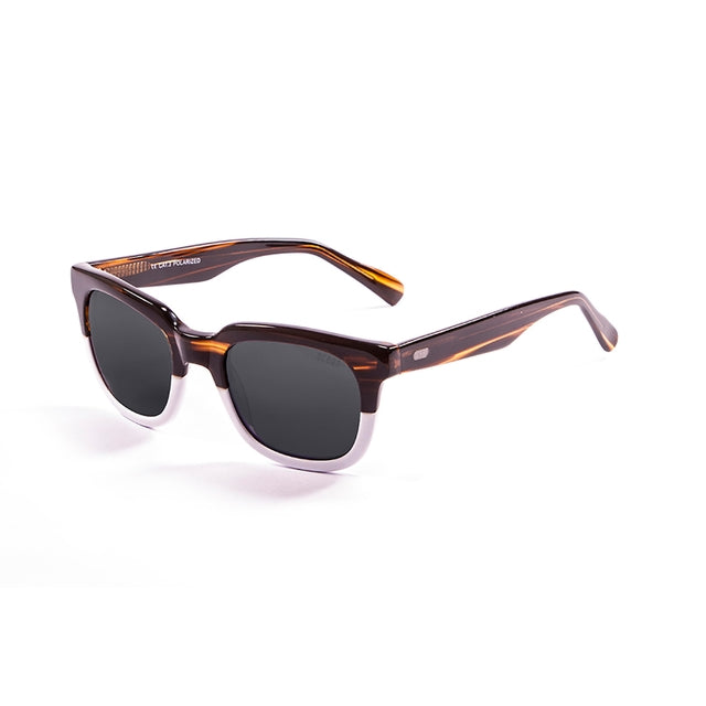 OCEAN GLASSES SAN CLEMENTE 61000.0 featuring a full-rimmed rectangular brown acetate frame, suitable for unisex wear.