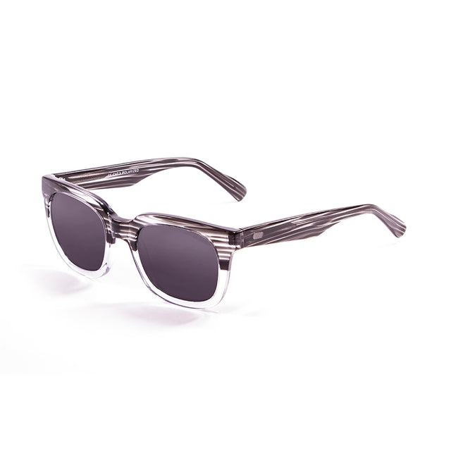 OCEAN GLASSES SAN CLEMENTE 61000.97 featuring a full-rimmed rectangular black acetate frame, suitable for unisex wear.